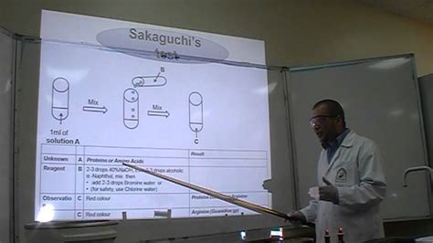 Sakaguchi's test Part 1 (Identification of Amino Acids: Arginine).
